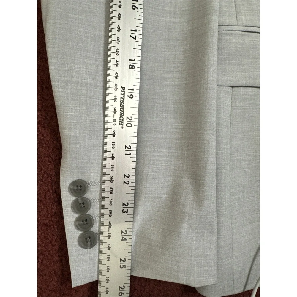 J. Ferrar Single Breasted SlimFit Ultra Comfort Stretch Cool Gray Blazer 42R NWT